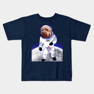 Doggy in Space - cute Cavoodle, Cavapoo, Cavalier King Charles Spaniel Kids T-Shirt